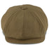 Hampton - Walrus Hats Sand Linen 8 Panel Newsboy Cap